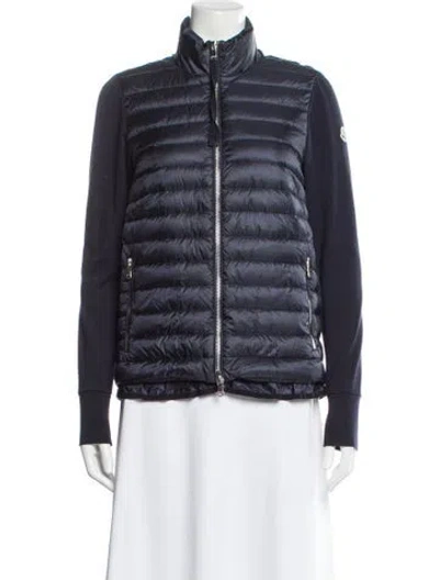 Pre-owned Moncler Nylon Jacket In Blue