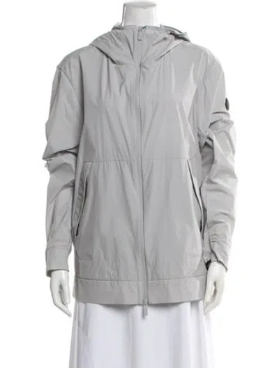Pre-owned Moncler Nylon Jacket In Gray