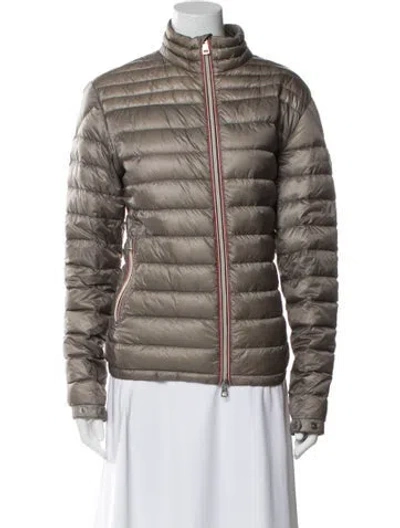 Pre-owned Moncler Nylon Jacket In Gray