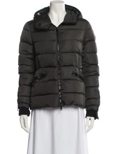 Pre-owned Moncler Nylon Jacket In Gray