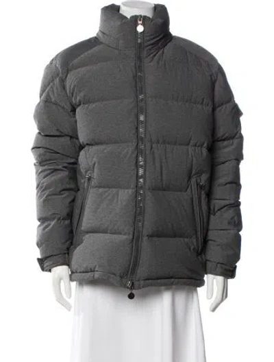 Pre-owned Moncler Nylon Jacket In Gray