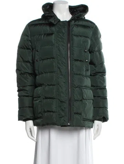 Pre-owned Moncler Nylon Jacket In Green