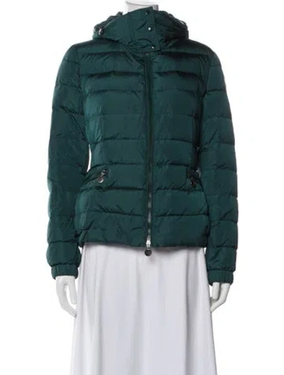Pre-owned Moncler Nylon Jacket In Green