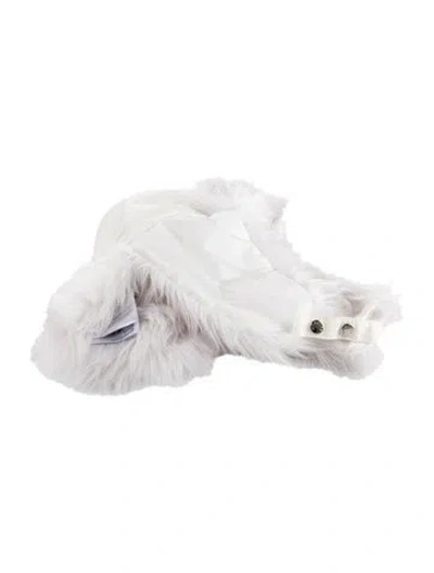 Pre-owned Moncler Nylon Jacket Hood In White