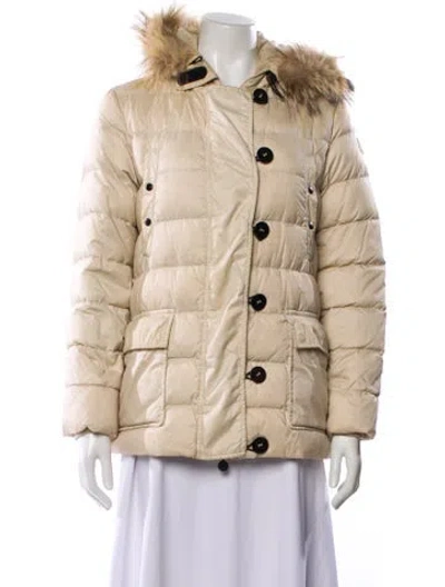 Pre-owned Moncler Nylon Jacket In Neutral