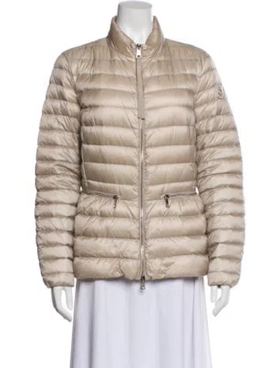 Pre-owned Moncler Nylon Jacket In Neutral