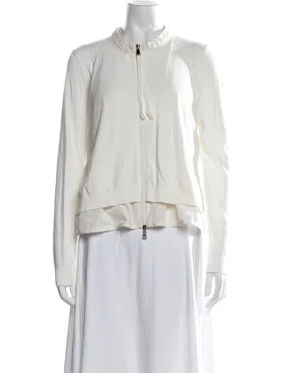 Pre-owned Moncler Nylon Jacket In Neutrals