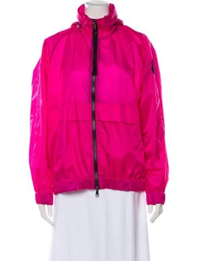 Pre-owned Moncler Nylon Jacket In Pink