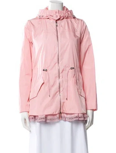 Pre-owned Moncler Nylon Jacket In Pink