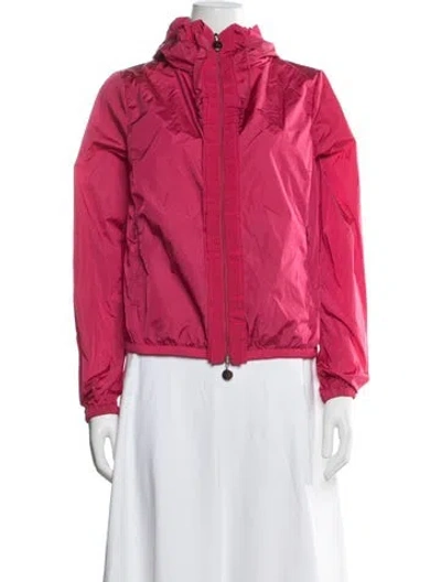 Pre-owned Moncler Nylon Jacket In Pink