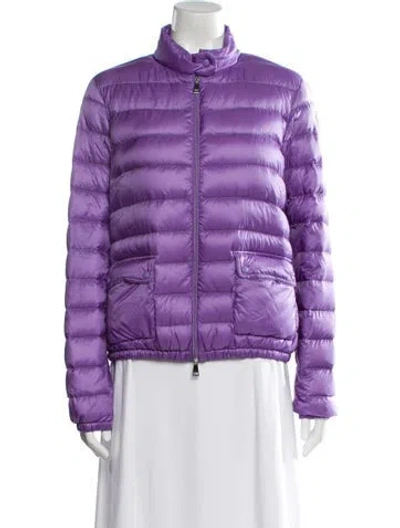 Pre-owned Moncler Nylon Jacket In Purple