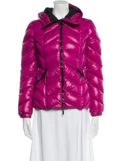 Pre-owned Moncler Nylon Jacket In Purple