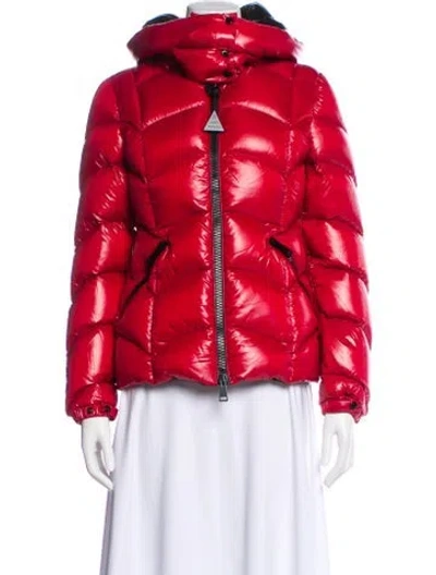 Pre-owned Moncler Nylon Jacket In Red