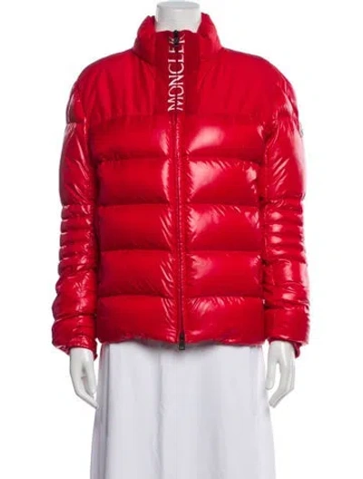 Pre-owned Moncler Nylon Jacket In Red