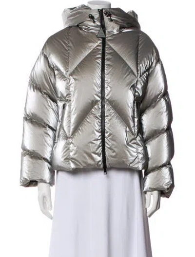 Pre-owned Moncler Nylon Jacket In Silver