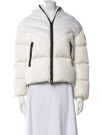 Pre-owned Moncler Nylon Jacket In White