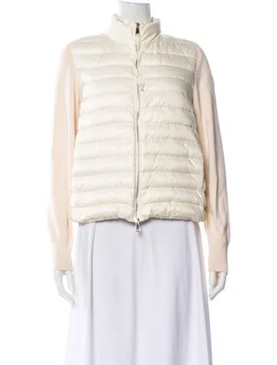 Pre-owned Moncler Nylon Jacket In White