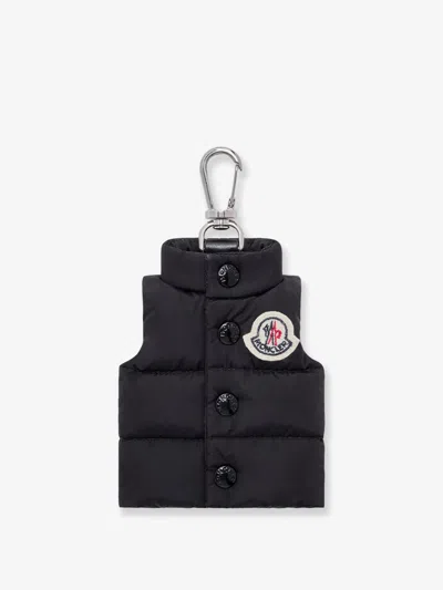 Moncler Nylon Keyring In Black