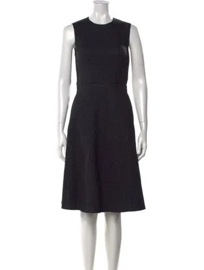 Pre-owned Moncler Nylon Knee-length Dress W/ Tags In Black