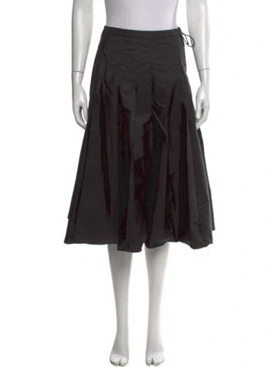 Pre-owned Moncler Nylon Knee-length Skirt In Black
