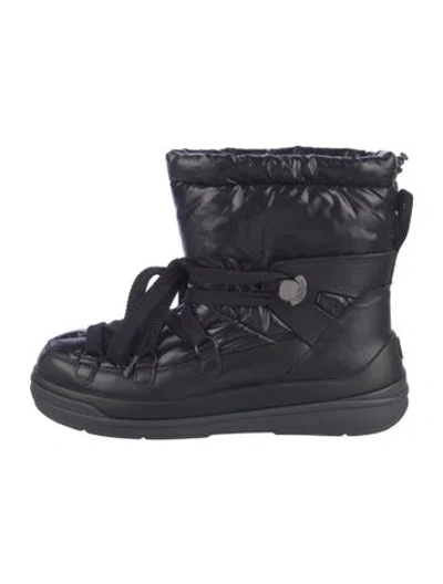 Pre-owned Moncler Nylon Lace-up Boots In Multi