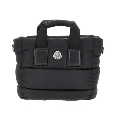 Moncler Micro Caradoc Nylon Crossbody Bag In Black