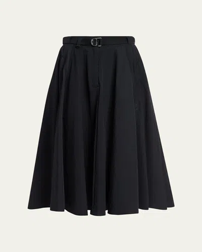 MONCLER NYLON MIDI SKIRT