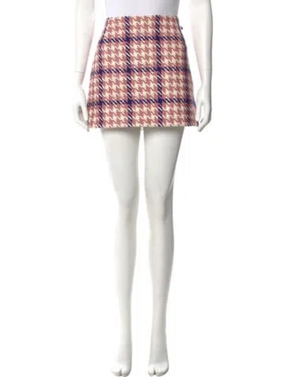 Pre-owned Moncler Nylon Mini Skirt In Pink