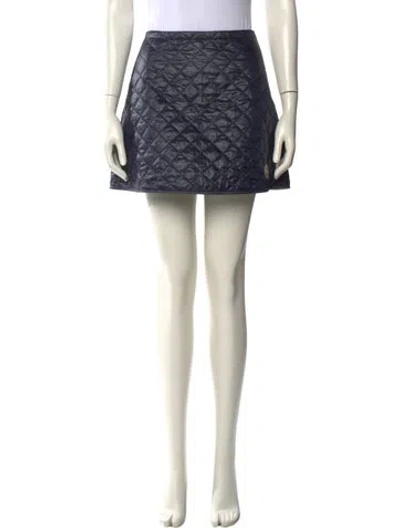 Pre-owned Moncler Nylon Mini Skirt W/ Tags In Neutral