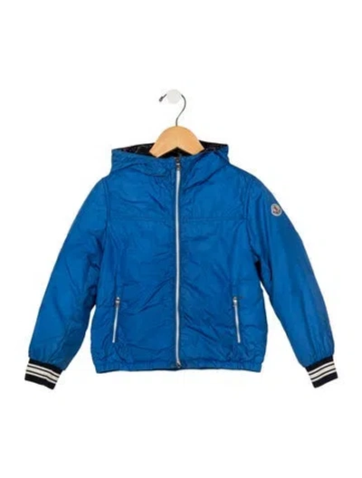 Pre-owned Moncler Babies' Nylon Outerwear In Blue