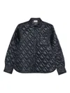 Moncler Quilted Pocket Overshirt In Black