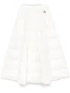 Moncler Padded Midi Skirt In White