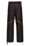 Moncler Graphite Nylon Pant In Brown