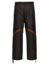 Moncler Graphite Nylon Pant In Brown