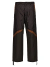 Moncler Graphite Nylon Pant In Brown