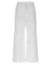 Moncler Nylon Pants Drawstring Hems In White