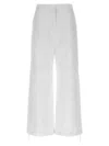 Moncler Nylon Pants Drawstring Hems In White