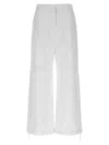 Moncler Nylon Pants Drawstring Hems In White