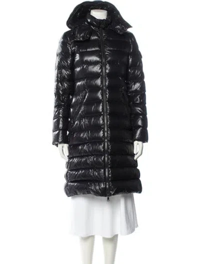 Pre-owned Moncler Nylon Parka In Black