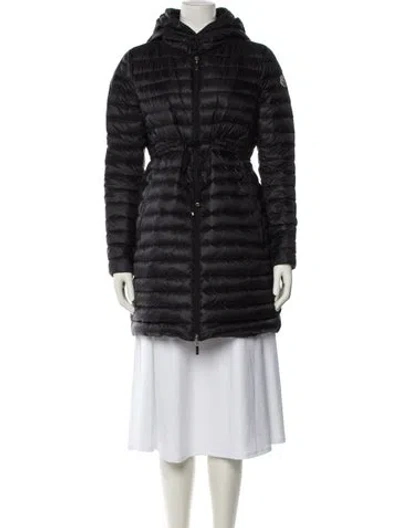 Pre-owned Moncler Nylon Parka In Black
