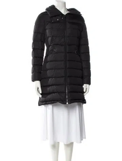Pre-owned Moncler Nylon Parka In Black