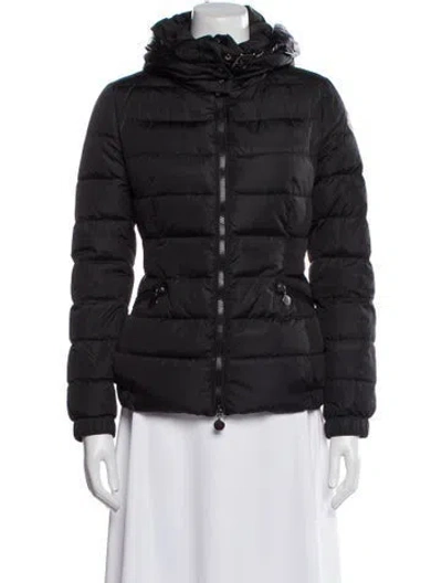 Pre-owned Moncler Nylon Parka In Black