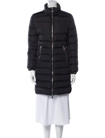 Pre-owned Moncler Nylon Parka In Blue