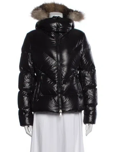 Pre-owned Moncler Nylon Parka In Gray