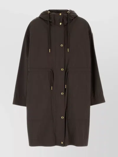 MONCLER NYLON PARKA SAINBEL DRAWSTRING WAIST