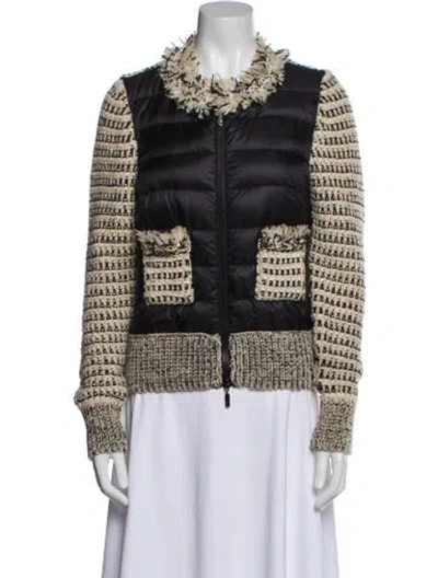 Pre-owned Moncler Nylon Printed Jacket In Neutral