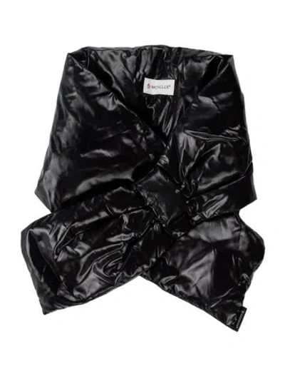 Pre-owned Moncler Nylon Scarf In Black