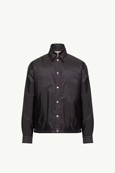 Moncler Nylon Shirt In Black
