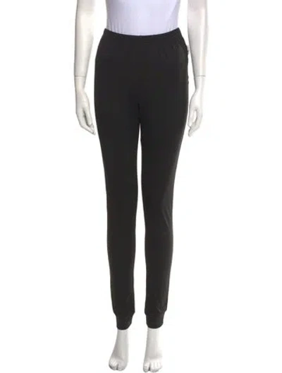 Pre-owned Moncler Nylon Skinny Leg Pants In Black