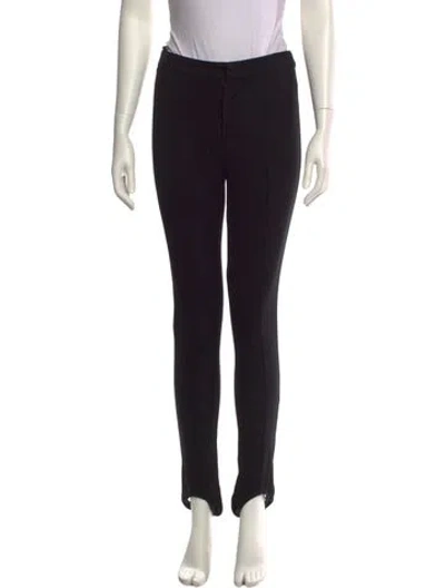 Pre-owned Moncler Nylon Skinny Leg Pants In Black